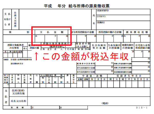 源泉徴収票